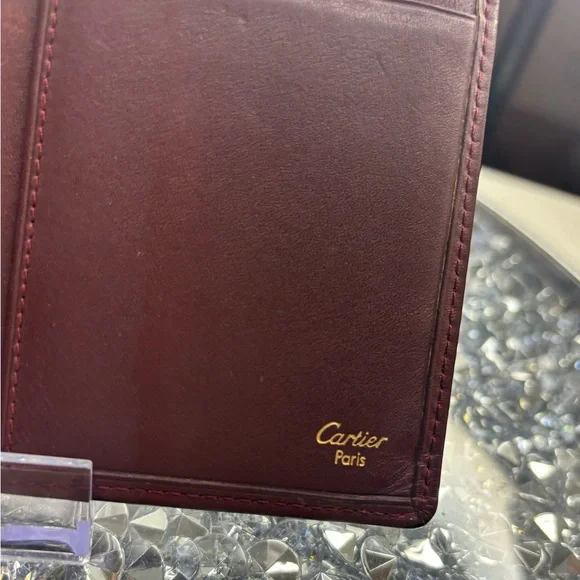 Cartier vintage Must de Cartier bifold wallet in burgundy EUC - Picture 8 of 12